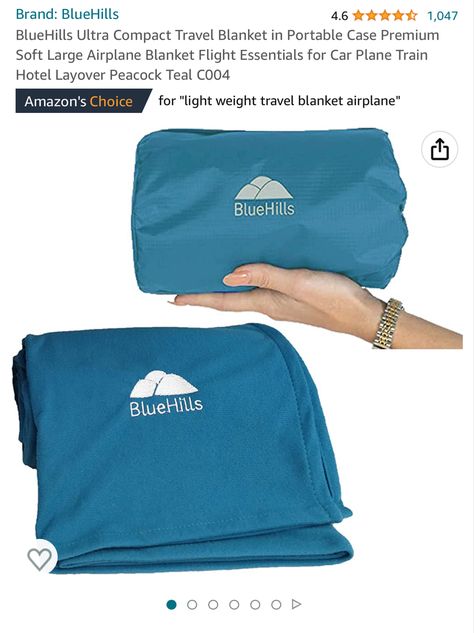 #amazon #travel #travelgram Essentials For Car, Travel Blanket Airplane, Airplane Blanket, Fly Travel, Peacock Teal, Flight Essentials, Couch Throw Blanket, Airplane Essentials, Travel Necessities