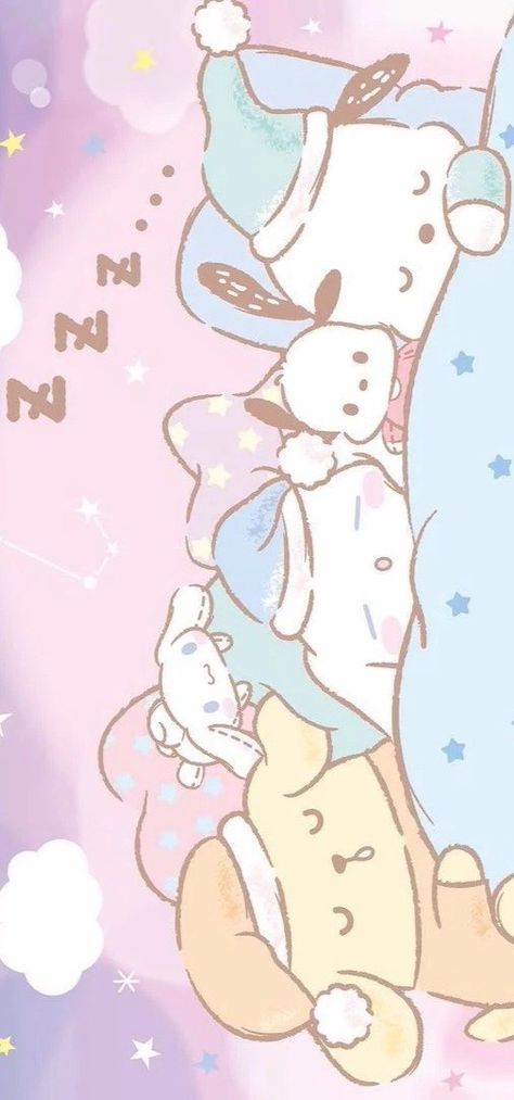 Sanrio Group Photo, Sanrio Wallpaper Ipad, Ios Background, My Melody Wallpaper, Cute Laptop Wallpaper, Blue Aesthetic Pastel, Luck Quotes, Sanrio Wallpaper, Tablet Wallpaper