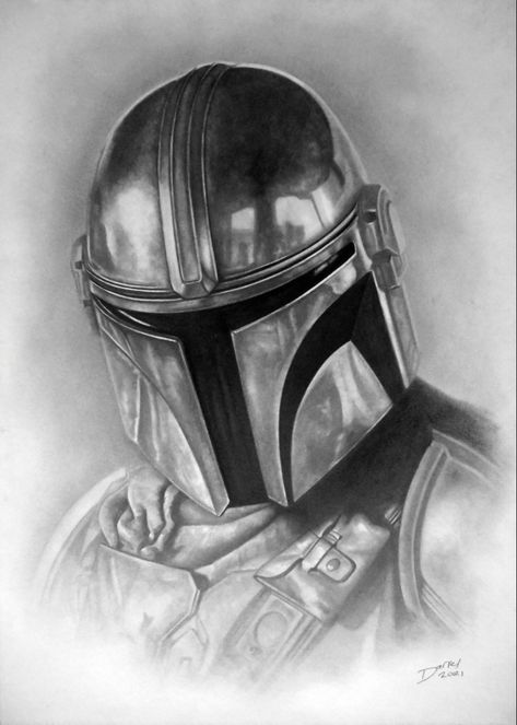 Mandalorian Tattoo, Star Wars Art Drawings, Star Wars Movies, Star Wars Painting, Drawing Stars, Star Wars Background, 4 Tattoo, Star Wars R2d2, Star Wars Drawings