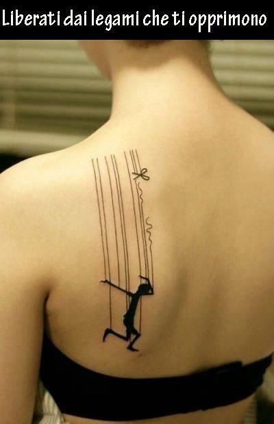 Cut the strings. You don't control me. Marionette Tattoo, Puppet Tattoo, Dance Tattoo, Boys With Tattoos, Tattoos Infinity, Geniale Tattoos, Ink Master, Great Tattoos, Pattern Tattoo