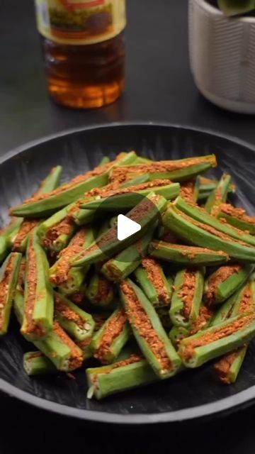 YumDelights on Instagram: "•BHARWA BHINDI RECIPE•😍 Bhindi is one of the most loved vegetables. What makes it delicious 😋🤤  Today’s special recipe is Bharwa bhindi. In this recipe, bhindi is stuffed with a mix of spices that give it a great concoction of flavours.   Ingredients used- Bhindi - 400 gms For Bhindi Special Masala-Roasted peanuts- 2-3 Tbsp Roasted besan- 1 Tbsp Dhaniya powder- 2 Tbsp Red Chilli powder- 1 Tbsp Garam masala- 1 Tsp Amchur powder- 1 Tbsp Turmeric powder- 1 Tsp (Haldi) Fennel seeds- 1 Tbsp (Saunf) Heat 3 Tbsp Mustard Oil, once cooled down, put this in the prepared bhindi masala along with salt to taste and mix well! Mustard oil for cooking Now, in a fresh kadhai- Oil- 2-3 Tbsp Hing-1/2 Tsp Jeera- 1 Tbsp Garlic- 1 inch Green chillies- 1-2 pcs Onion- 1-2 medium size Stuffed Bhindi Recipe, Bharwa Bhindi Recipe, Bharva Bhindi Recipe, Bharwa Bhindi, Amchur Powder, Bhindi Masala Recipe, Bhindi Recipe, Bhindi Masala, Hebbar's Kitchen