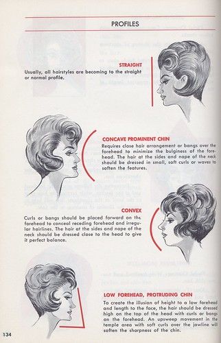 Convex Profile, Vintage Haircuts, 1950s Accessories, Face Proportions, Makeup Illustration, Cute Eyeshadow Looks, Square Face Hairstyles, Short Hair Hacks, Hair School