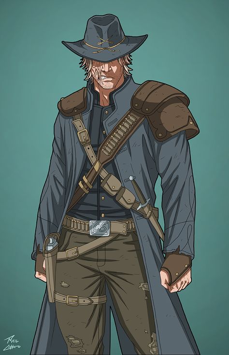 Jonah Hex (Earth-27) commission by phil-cho Art Dc Comics, Earth 27, Jonah Hex, Phil Cho, Arte Dc Comics, Superhero Characters, Marvel Comic Universe, Dc Comics Characters, Detective Comics