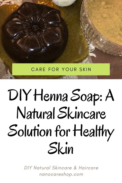 DIY Henna Soap is an all-natural, chemical-free beauty solution that can help transform your skin. By combining glycerine soap with henna powder, neem oil, and essential oils, you can create a powerful soap that nourishes and revitalizes your skin. Whether you're struggling with dryness, acne, or other skin issues, DIY Henna Soap can help restore your complexion to its natural beauty. Diy Soap For Sensitive Skin, Rice Bran Oil Soap Recipe, Bentonite Clay Soap Recipe, How To Make Black Soap For Glowing Skin, Neem Soap Benefits, Glycerin Soap Recipe, Neem Oil Soap, Diy Body Wash, Diy Henna