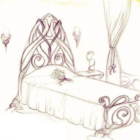 Elvish decoration and furniture concepts. Elvish Bedroom, Elven Bedroom, Space Organization Ideas, Castle Bedroom, Space Organization, Fantasy Rooms, Tolkien Art, Lotr Art, Carpentry Skills