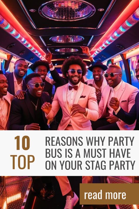 Level up your stag party with a party bus! 🚌🎉 From epic vibes to non-stop fun, here are the TOP 10 reasons why it’s a game-changer. 🚦🥂 Don’t miss out on making unforgettable memories! 💃✨ 

#StagPartyIdeas #PartyBusVibes #BachelorPartyGoals #BacheloretteParty #BrideTribe #BacheloretteIdeas #PartyInStyle #BridalSquad #HenParty #LastFlingBeforeTheRing #GirlsNightOut #CelebrateLove #YachtParty #RooftopParty #PartyPlanning #UnforgettableNights #EpicStagDo #PartyOnWheels #LastNightOfFreedom" Bridal Squad, Rooftop Party, Yacht Party, Stag Do, Stag Party, Bottle Service, Party Bus, Weekend Fun, Travel Activities