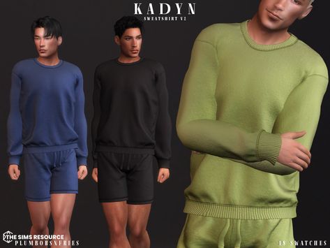 The Sims Resource - KADYN sweatshirt v2 Male Clothing, Mock Turtleneck Sweater, Sims 1, Sims 4 Clothing, Animal Skin, Mock Turtleneck, Maxis Match, The Sims Resource, Sims Resource