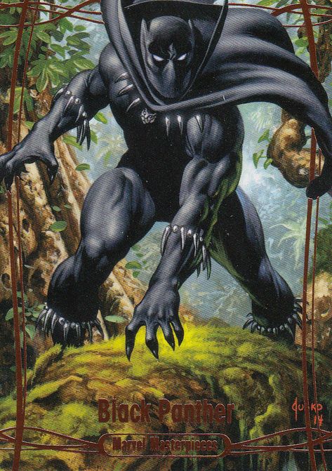 Joe Jusko, Marvel Masterpieces, Marvel Cards, Black Panther Art, The Black Panther, Cartoon Artwork, Marvel Posters, Marvel Comic Universe, Black Panther Marvel