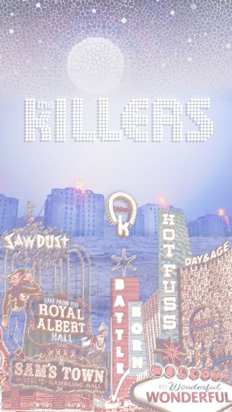 Hot fuss / day and age / the killers iphone wallpaper #thekillers #thekillersaesthetic #wallpaper #lasvegas #dayandage #hotfuss alt album The Killers Wallpaper Band, Vintage Music Posters, Brandon Flowers, Music Illustration, Band Wallpapers, The Killers, Lyric Poster, Birthday Poster, Music Wall