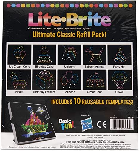 Lite Brite Designs, Animal Party Hats, Magnetic Building Blocks, Lite Brite, Unicorn Balloon, Hexagon Pattern, Balloon Animals, Retro Toys, Toy Sale