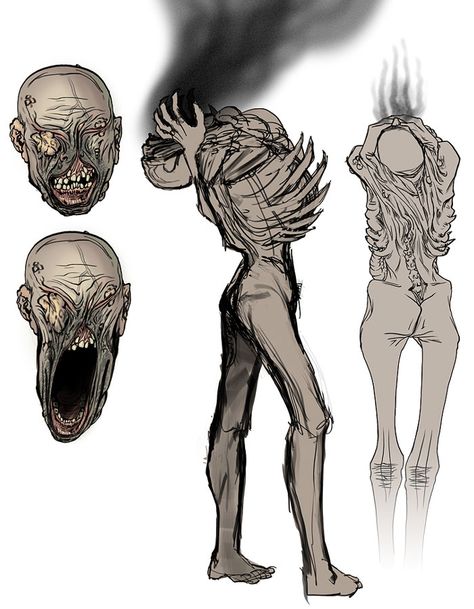 Smog concept art silent hill homecoming Concept Art Horror, Silent Hill Homecoming, Silent Hill Art, Body Horror, Lovecraftian Horror, Creepy Drawings, Horror Monsters, Monster Concept Art, Silent Hill