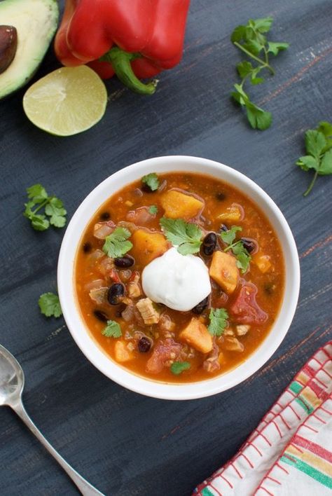 Black Bean and Chicken Chili with Butternut Squash - Eating Made Easy