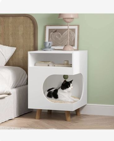 Cat Cabinet, Cat Table, House Cat, Indoor Pets, Indoor Cats, Cat Beds, Classic Home Decor, Pet Crate, Cat Condo