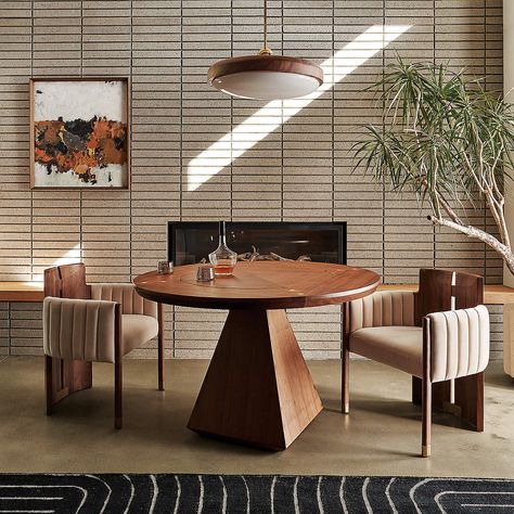 Point Dume Luxury Wooden Game Table + Reviews | CB2 Gold Dining Room, Lawson Fenning, Black Kitchen Island, Wood Games, Brass Pendant Light, Game Table, Hanging Light Fixtures, Kitchen Pendant Lighting, Velvet Dining Chairs