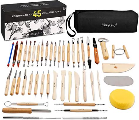 Clay Sculpting Tools, Brush Pen Art, Sculpting Tools, Ceramic Tools, Ceramic Art Sculpture, Clay Sculpting, Art Mat, Best Aunt, Gadgets Technology Awesome