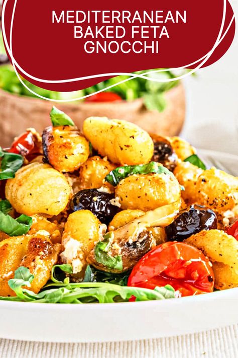 Feta Gnocchi, Feta Cheese And Olives, Cheese And Olives, Night Dinner Recipes, Nutrient Packed Smoothies, 30 Min Meals, Baked Feta, Potato Gnocchi, Greek Seasoning