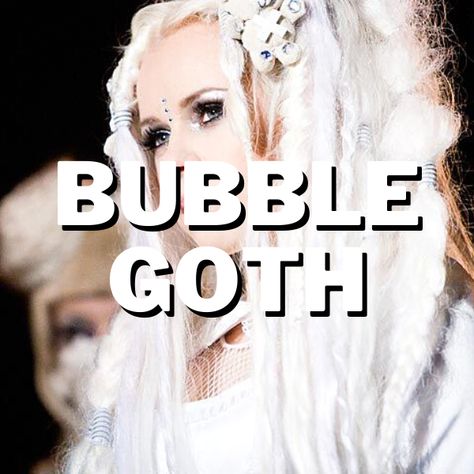 Bubble Goth Aesthetic, Bubblegum Goth, Bubble Goth, Cover Image, Goth Aesthetic, Pop Singers, Pastel Goth, Bubbles, Style Inspiration