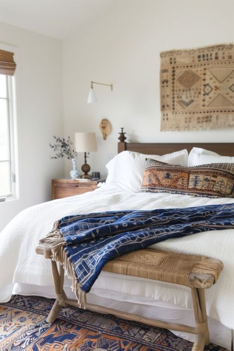 (99+) Image reblogged from @luckypeacesoul – @the-ordinary on Tumblr Moroccan Inspired Bedroom, Boho Bedroom Decor Ideas, Single Apartment, Vibe Bedroom, Boho Eclectic Decor, Boho Bedroom Ideas, My Personal Style, Deco Chic, Mixed Patterns