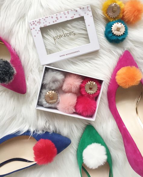 Pom Pom Shoe Clips for your Shoes and Accessories Capsule Shoe Wardrobe, Sensory Art, Lamb Decorations, Christmas Shoes, Shoe Wardrobe, Hand Crochet Baby Blanket, Next Clothes, Faux Fur Pom Pom, Easter Crafts For Kids