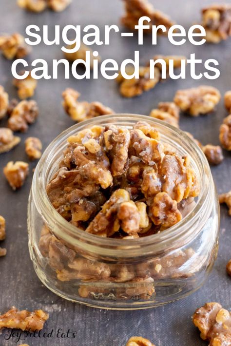 Candied Walnuts Easy, Walnut Recipes Healthy, Spiced Walnuts Recipe, Candied Walnut Recipe, Spiced Walnuts, Glazed Walnuts, Dessert Cravings, Holiday Snack, Healthy Candy