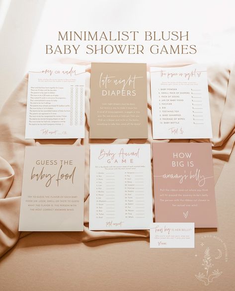 Boho Baby Shower Games, Baby Shower Boho, Neutral Shower, Boy Baby Shower Ideas, Celebrity Baby Names, Minimalist Baby, Modern Baby Shower, Shower Bebe, Boho Baby Shower