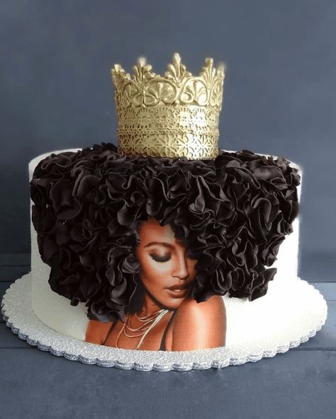 Happy Birthday Queen Cake, Queen Cake Ideas, Queen Cake Design, Birthday Cake Ideas For Adults Women, Queen Birthday Cake, Cinderella Cake Designs, 50th Birthday Cake For Women, African Cake, Queens Birthday Cake