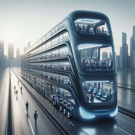 Cyberpunk Transportation, Futuristic Bus, Arch Designs For Hall, Music Room Design, Future Technology Concept, Success Pictures, Luxury Motorhomes, Future Transportation, Balcony Grill Design