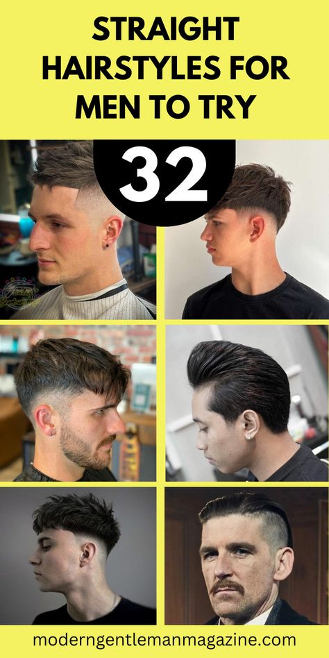 32 Straight Hairstyles for Men to Try Men’s Hair Styles Straight Hair, Men Hairstyles For Straight Hair, Mens Haircuts Short Straight Hair, Men’s Straight Hairstyles Medium, Trendy Mens Haircuts For Straight Hair, Boy Hairstyles For Straight Hair, Men’s Hairstyles For Straight Hair, Straight Hair Men’s Cut, Short Men's Haircut Straight Hair