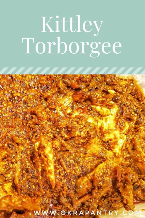 Kittley Torborgee is a classic Liberian dish made of pea eggplant with a bitter and spicy taste. Cajun Eggplant Recipes, Liberian Pepper Soup, Liberian Okra Stew, Fairytale Eggplant Recipes, Sri Lankan Eggplant Curry, West African Food, Habanero Peppers, Chicken Flavors, Okra