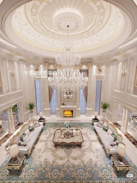 Mansion Family Room, Frock Design Ideas, Classic Ceiling Design, Baby Frock Design, Mansion Living Room, Luxury Palace, Castle House Design, Big Mansions, Eksterior Modern