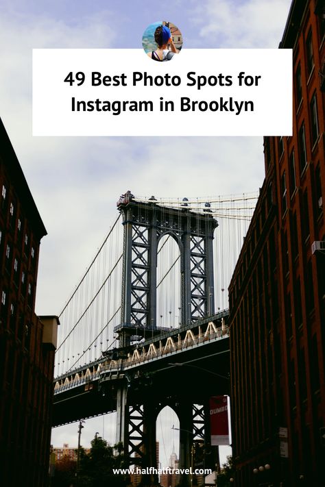 49 Best Photo Spots for Instagram in Brooklyn, New York Brooklyn Instagram Pictures, Brooklyn Bridge Picture Ideas, Brooklyn Bridge Pictures, Brooklyn Navy Yard, Williamsburg Bridge, Brooklyn Bridge Park, Brooklyn Heights, Beach Boardwalk, Brighton Beach