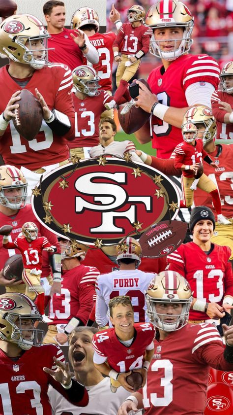 49ers Aesthetic Wallpaper, Sf Forty Niners, 49ers Pictures, 49ers Quarterback, 49ers Players, Nfl Football 49ers, Forty Niners, Nfl Football Art, Nfl 49ers