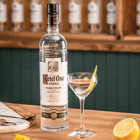 The Perfect Martini, Perfect Martini, Martini Ingredients, Ketel One Vodka, Ketel One, Mixed Drinks Alcohol, Dry Vermouth, Vodka Drinks, How To Mix