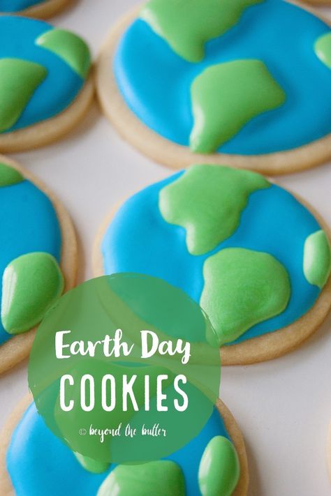 earth day cookies - Beyond the Butter Earth Day Cookies, Caramel Cookies Recipes, Transition Ideas, Cookie Recipes From Scratch, Salted Caramel Cookies, Sugar Cookie Royal Icing, Soft Chocolate Chip Cookies, Double Chocolate Chip Cookies, Double Chocolate Cookies