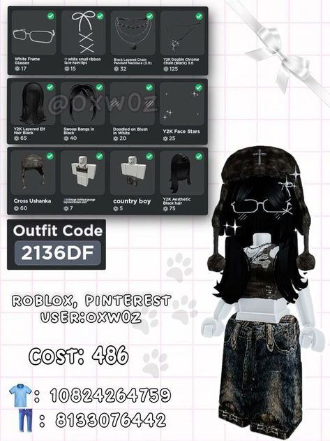 ( No mio ) Roblox Avatar Ideas Y2k Emo, Cheap Roblox Outfits, Outfit Ideas Emo, Emo Roblox Outfits, Emo Fits, Roblox Emo Outfits, Emo Roblox Avatar, Roblox Skins, Y2k Girl