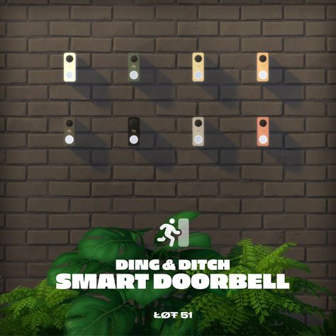 Sims 4 Doorbell Mod, Sims 4 Doorbell, Functional Sims 4, Sims 4 Functional Cc, Sims 4 Functional, Ding Dong Ditch, Doorbell Button, Make Funny Faces, Power Bill