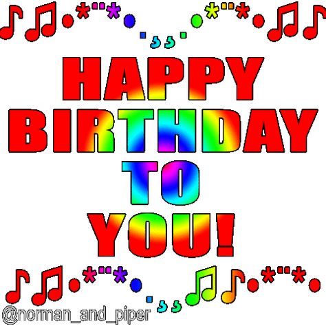 Happy Birthday Song Sticker by normanandpiper for iOS & Android | GIPHY Godard Art, Happy Birthday Cards Images, Birthday Greetings For Facebook, Happy Birthday Grandson, Birthday Wishes Gif, Happy Birthday Music, Happy Birthday Gif, Cute Birthday Wishes, Happy Birthday Wishes Pics