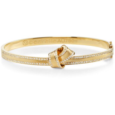 Carelle 18K Yellow Gold Knot Bangle (£6,060) ❤ liked on Polyvore featuring jewelry, bracelets, gold, knot bangle bracelet, bangle bracelet, 18k gold jewelry, bracelets bangle and knot bangle Plain Gold Bangles, 18k Gold Bangle, Bangle Bracelet Gold, Van Cleef And Arpels Jewelry, Knot Bangle, Buy Gold Jewelry, Antique Jewellery Designs, Diamond Necklace Designs, Bangle Gold