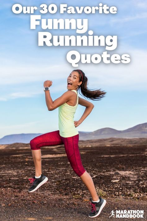 If you’re a runner, you’ve got to take some time to chuckle at these funny running quotes. Embrace the pain or pleasure that comes with the territory of getting strong and fit. Funny Running Pictures, Runners Quotes Funny, Running Puns, Marathon Quotes, Race Quotes, Running Quotes Funny, Runner Quotes, Running Pictures, Running Memes