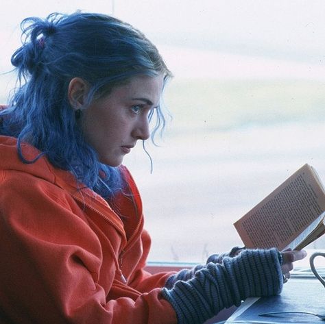 I always think I'm Clem, but I'm really more Joel. Eternal Sunshine Of The Spotless Mind, Eternal Sunshine, A Woman, Reading, Coffee