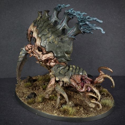 Psychophage Tyranid, Tyranid Bases, Green Tyranids, Tyranids Paint Scheme, Tyranids 40k, 40k Tyranids, Warhammer 40k Tyranids, Warhammer 40k Figures, Warhammer Figures