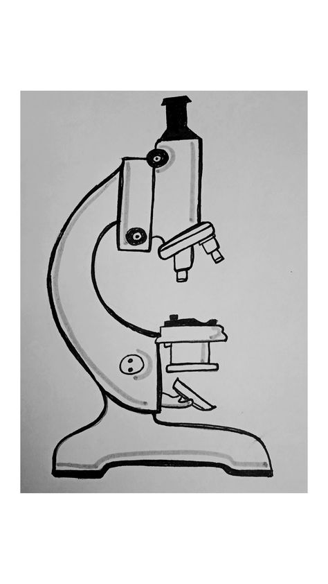 Compound Microscope Drawing, Microscope Drawing Easy, Microscope Drawing, Microscope Pictures, Car Symbols, Microscope Parts, Spiderman Comic Art, Solar System Art, Wallpaper Photo Gallery