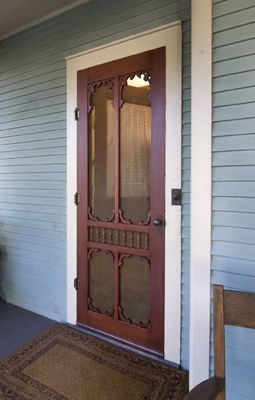 Victorian Screen & Storm Doors - YesterYear's Vintage Doors Vintage Screen Doors, Old Screen Doors, Wooden Screen Door, Farmhouse Front Door, Hardwood Doors, Porch Doors, Screen Doors, Vintage Doors, Wooden Screen