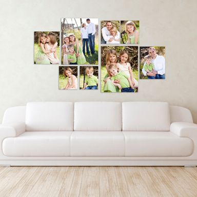 Wall Photo Display, Canvas Wall Collage, World Travel Decor, The Moon Photography, Picture Wall Living Room, Wedding Photo Walls, Family Pictures On Wall, Canvas Photo Wall, Family Wall Decals