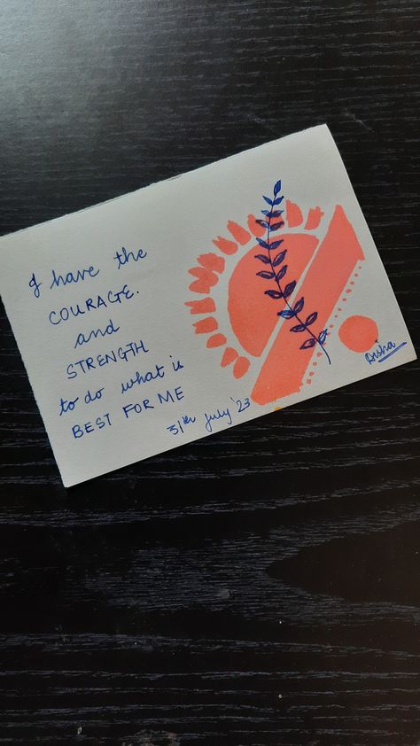 Positivity towards growth #manifest #affirmation #card #handmade #sketch #daily Sketch Daily, Daily Affirmation, Card Handmade, Day 6, Daily Affirmations, Cards Handmade, Affirmations, Sketch