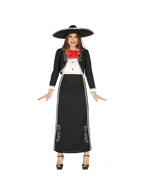 Disfraz de Mariachi Mexicano o Mejicano para mujer. Incluye chaqueta con camisa y falda. No incluye sombrero ni calzado. ¡Compra en un comercio online que cumple con todas las normativas de la U.E., compra en Venca!. Composición: 100% poliéster. Mariachi Costume, Mariachi Outfit, Outfit Mexicano, Ladies Fancy Dress, Fancy Dress Outfits, Langer Rock, Fancy Dress Costumes, Costume Outfits, Dress C