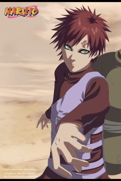 Gaara by Ryuji-16.deviantart.com on @DeviantArt Naruto Boys, Naruto Gaara, Rock Lee, Naruto Shippuden Sasuke, Naruto Uzumaki Shippuden, Naruto Pictures, Sarada Uchiha, Kakashi Hatake, Naruto Wallpaper