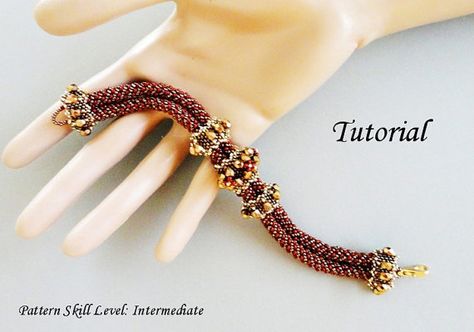 Bead Netting, Seed Bead Tutorials, Bracelet Tutorials, Superduo Beads, Seed Bead Bracelet Patterns, Bracelet Beading, Beadwork Bracelet, Bead Tutorials, Bead Weaving Tutorials