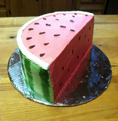 Cake Watermelon, Watermelon Cake, Egg Cake, Summer Cakes, One In A Melon, Boy Birthday Cake, Bear Cakes, Round Cakes, Cake Art