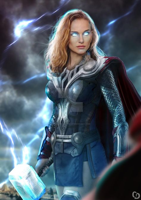 Thor Jane Foster by OliviaDesignok on @DeviantArt Thor Girl, Lady Thor, Female Avengers, Kapten Marvel, Thor Cosplay, Female Thor, Catwoman Cosplay, Jane Foster, Marvel Cosplay